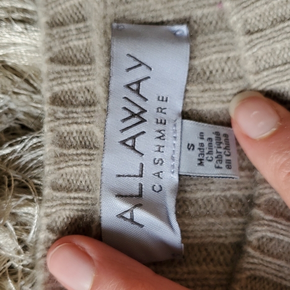 ALLAWAY Beige cashmere sweater size S - Picture 5 of 12